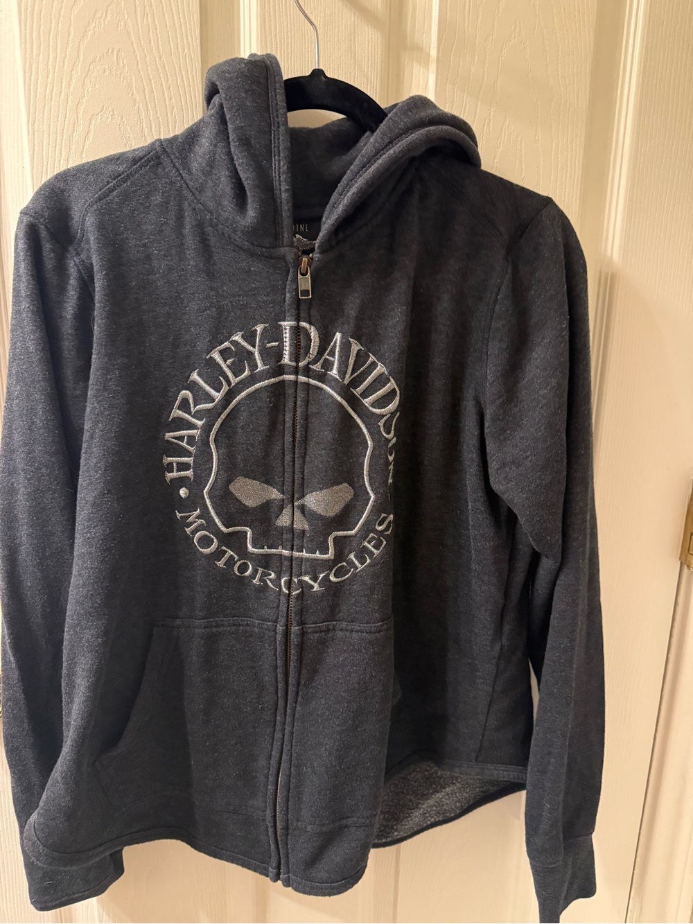 Harley-Davidson women’s or kids Full-Zip Hoodie with Skull Logo